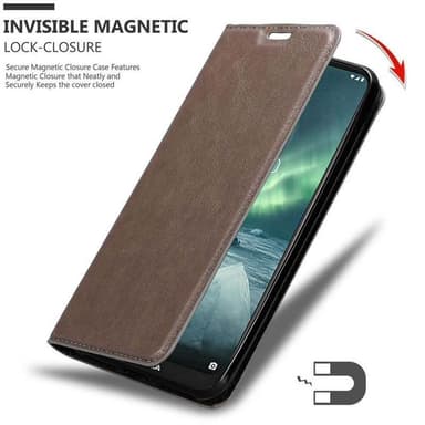Skal Nokia 7.2 Plånboksfodral (Brun)