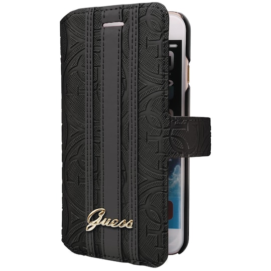 Guess iPhone 7 Heritage Booklet Case (svart)