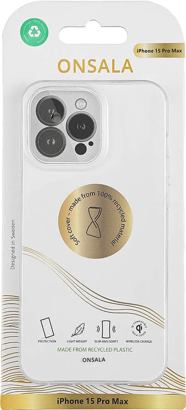Onsala iPhone 15 Pro Max skal (genomskinligt)