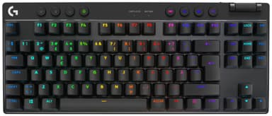 Logitech G PRO X TKL Lightspeed Linear trådlöst tangentbord (svart)
