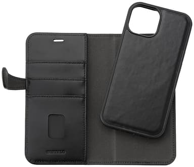 Buffalo iPhone 15 2in1 Leather MagSeries plånboksfodral (svart)