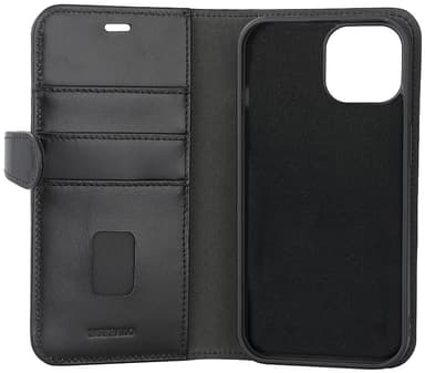 Buffalo iPhone 15 2in1 Leather MagSeries plånboksfodral (svart)