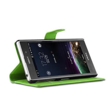 Sony Xperia Z1 Plånboksfodral Skal (Grön)