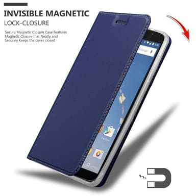 Motorola Google NEXUS 6 Plånboksfodral Skal (Blå)