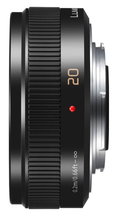 Panasonic Lumix G Vario 20mm fast objektiv (svart)