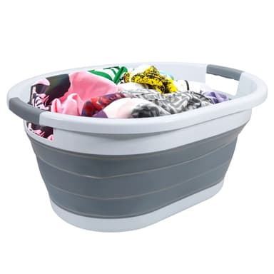 Tvättkorg Tvättsamlare vikbar 61.5 x 44 x 27cm - 36L
