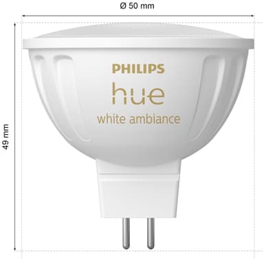 Philips Hue WA MR16 LED glödlampa 5.1 W GU5.3 2-pack