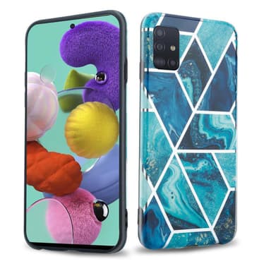 Samsung Galaxy A51 5G Plånboksfodral Skal (Blå)