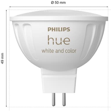 Philips Hue WCA MR16 LED lampa 6.3 W 2-pack