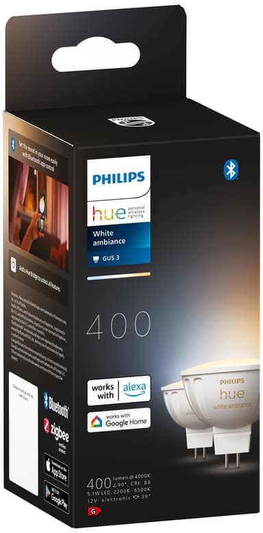Philips Hue WA MR16 LED glödlampa 5.1 W GU5.3 2-pack