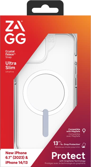 Zagg iPhone 15/14/13 Crystal Palace Snap fodral (klart)