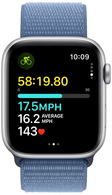 Apple Watch SE 2nd Gen 44mm LTE (Silver Alu/Winter blue sportloop)