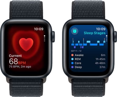 Apple Watch SE 2nd Gen 40mm LTE (Midnight Alu/Midnight sportloop)