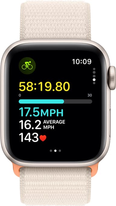 Apple Watch SE 2nd Gen 40mm LTE (Starlight alu/Starlight sportloop)