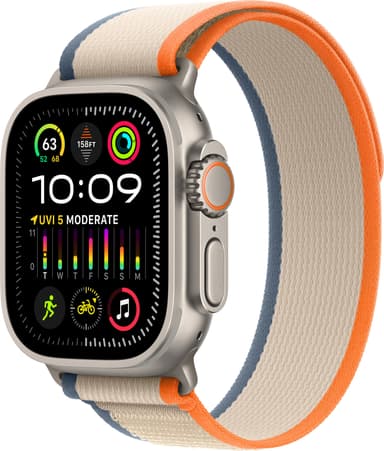 Apple Watch Ultra 2 49mm GPS+CEL Titanium M/L (Orange/Beige/Trail Loop)