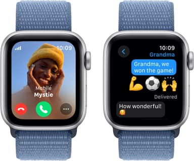 Apple Watch SE 2nd Gen 40mm LTE (Silver Alu/Winter blue sportband)