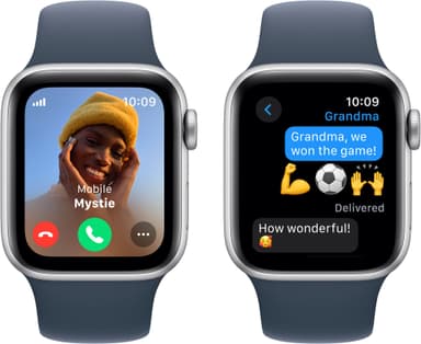 Apple Watch SE 2nd Gen 40mm LTE (Silver Alu/Storm blue sportband S/M)