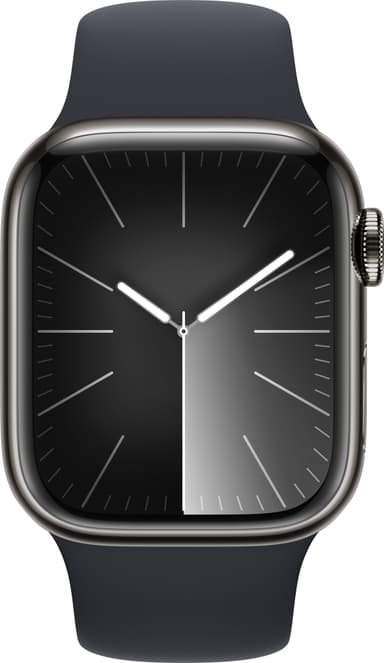 Apple Watch S9 41mm GPS+CEL (Graphite SS/Midnight sportband) S/M