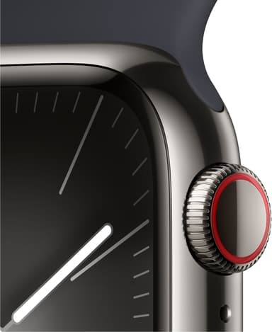 Apple Watch S9 41mm GPS+CEL (Graphite SS/Midnight sportband) S/M