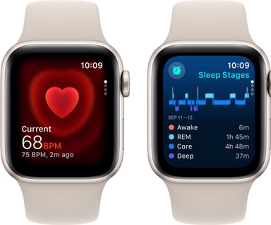 Apple Watch SE 2nd Gen 40mm LTE (Starlight/Starlight sportband S/M ...