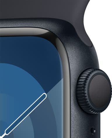 Apple Watch S9 41mm GPS (Midnight Alu/Midnight sportband) S/M