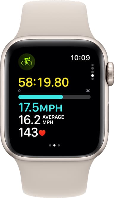 Apple Watch SE 2nd Gen 40mm LTE (Starlight/Starlight sportband M/L)