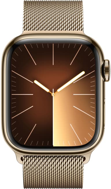 Apple Watch S9 45mm GPS+CEL (Gold Stainless/Gold Milanese Loop)