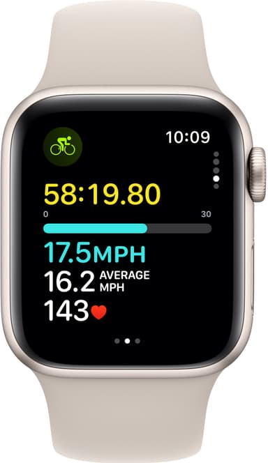 Apple Watch SE 2nd Gen 40mm GPS (Starlight/Starlight sportband M/L)