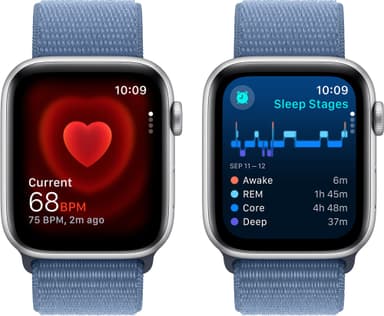 Apple Watch SE 2nd Gen 44mm LTE (Silver Alu/Winter blue sportloop)