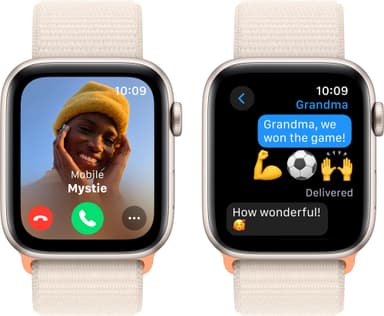 Apple Watch SE 2nd Gen 44mm GPS (Starlight Alu/Starlight sportloop)