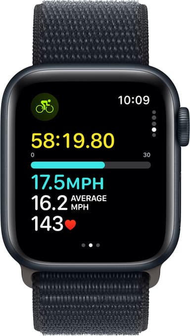 Apple Watch SE 2nd Gen 40mm GPS (Midnight Alu/Midnight sportloop)