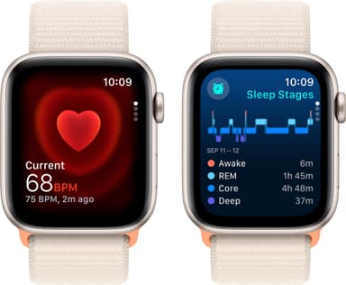 Apple Watch SE 2nd Gen 44mm GPS (Starlight Alu/Starlight sportloop)