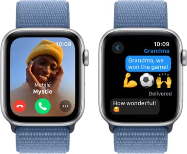 Apple Watch SE 2nd Gen 44mm GPS (Silver Alu/Winter blue sportloop)