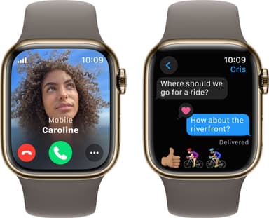Apple Watch S9 45mm GPS+CEL (Gold Stainless/Clay sportband) S/M