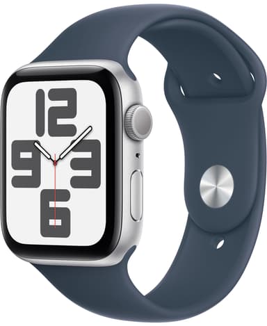 Apple Watch SE 2nd Gen 44mm GPS (Silver Alu/Storm blue sportband S/M)
