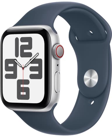 Apple Watch SE 2nd Gen 44mm LTE (Silver Alu/Storm blue sportband S/M)