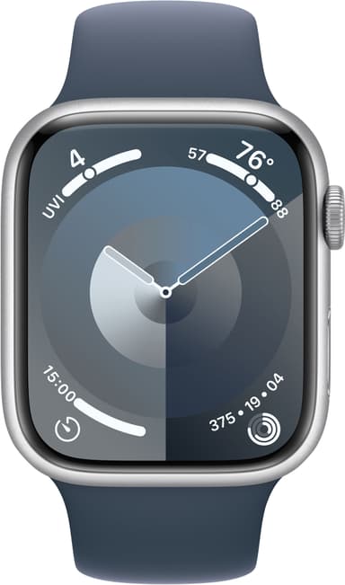 Apple Watch S9 45mm GPS (Silver Alu/Storm Blue sportband) S/M
