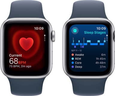 Apple Watch SE 2nd Gen 40mm GPS (Silver Alu/Storm blue sportband S/M)