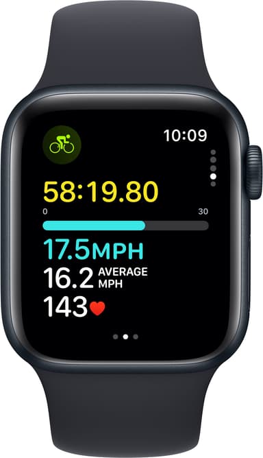 Apple Watch SE 2nd Gen 40mm GPS (Midnight Alu/Midnight sportband M/L)
