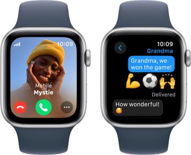 Apple Watch SE 2nd Gen 44mm LTE (Silver Alu/Storm blue sportband S/M)