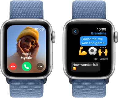 Apple Watch SE 2nd Gen 40mm GPS (Silver Alu/Winter blue sportloop)