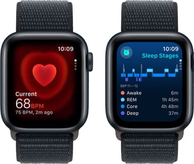 Apple Watch SE 2nd Gen 40mm GPS (Midnight Alu/Midnight sportloop)
