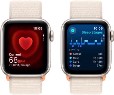 Apple Watch SE 2nd Gen 40mm GPS (Starlight Alu/Starlight sportloop)