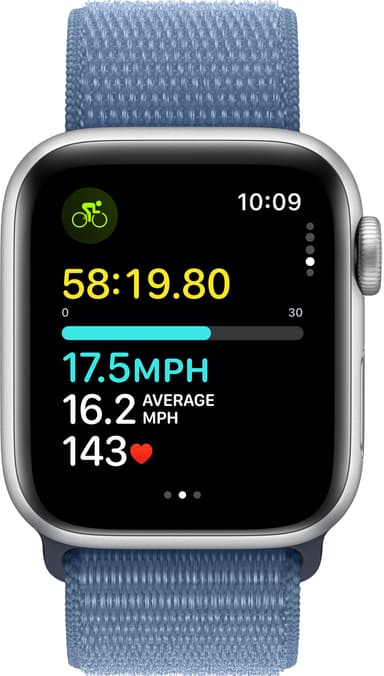 Apple Watch SE 2nd Gen 40mm GPS (Silver Alu/Winter blue sportloop)