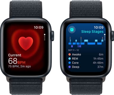 Apple Watch SE 2nd Gen 44mm GPS (Midnight Alu/Midnight sportloop)