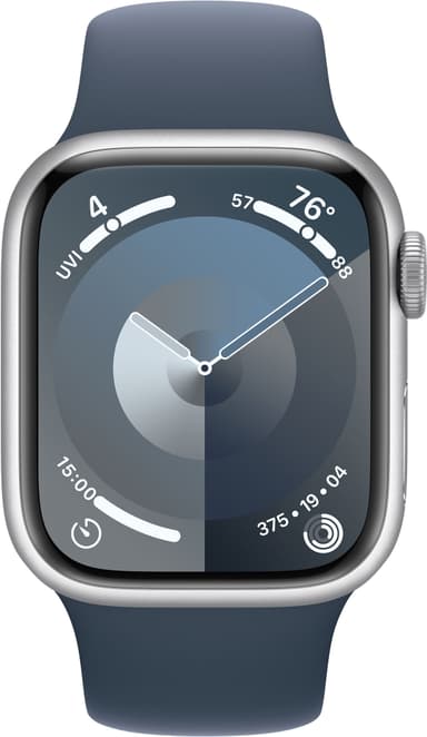Apple Watch S9 41mm GPS+CEL (Silver Alu/Storm Blue sportband) M/L
