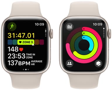Apple Watch S9 45mm GPS (Starlight Alu/Starlight sportband) S/M