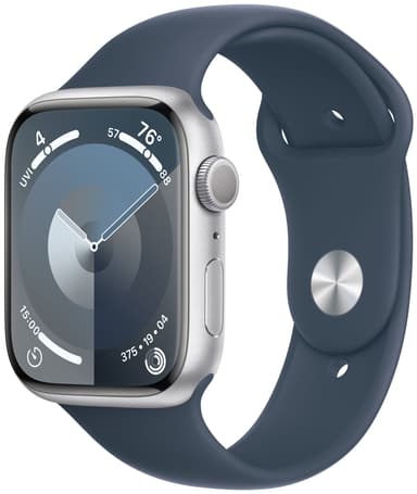 Apple Watch S9 45mm GPS (Silver Alu/Storm Blue sportband) M/L