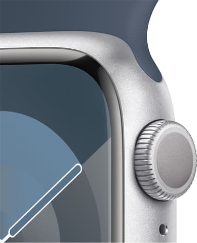 Apple Watch S9 41mm GPS (Silver Alu/ Storm Blue sportband) S/M
