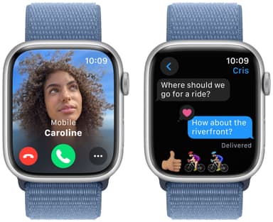 Apple Watch S9 45mm GPS+CEL (Silver Alu/Winter Blue sportloop)